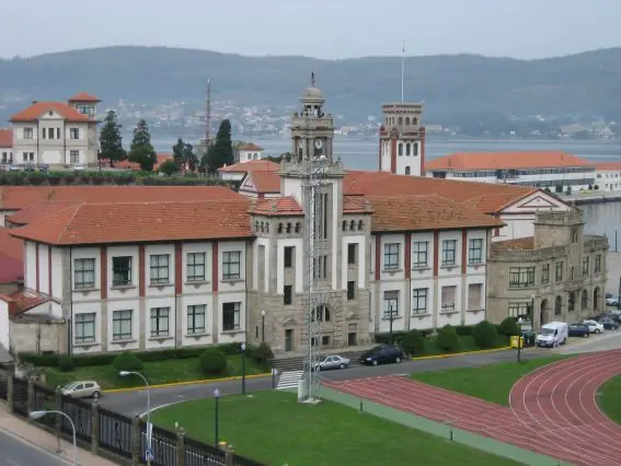 Imagen de la Escuela Naval de Marín en Pontevedra.