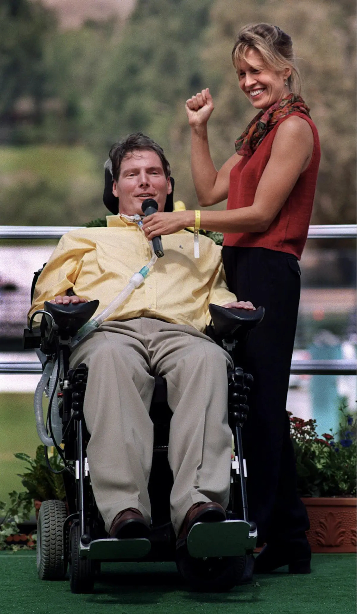 Christopher Reeve y su mujer Dana