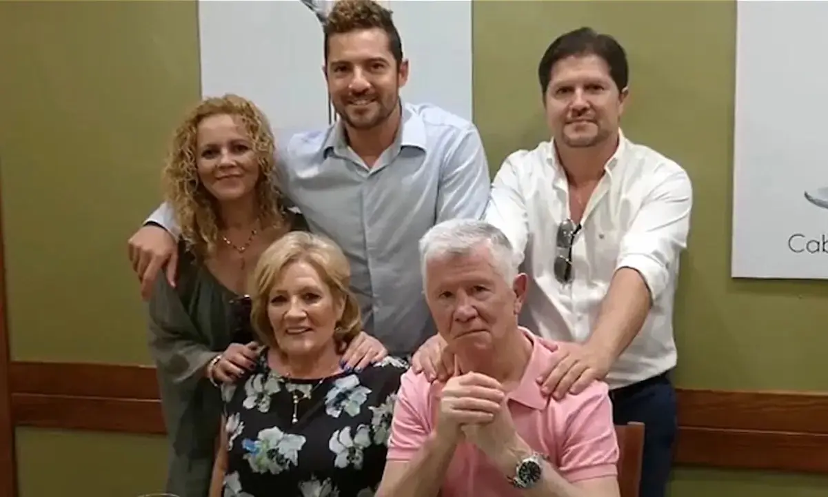 David Bisbal y su familia