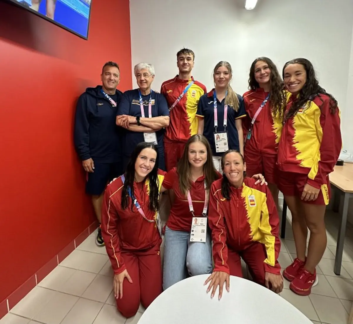 Con equipo waterpolo fem