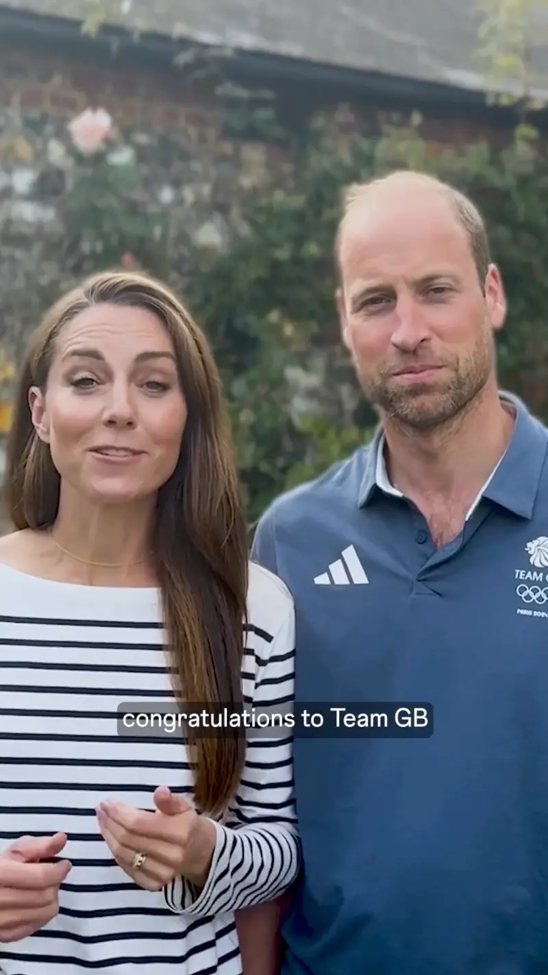 Kate y Guillermo felicitaron al equipo británico por sus resultados en los Juegos Olímpicos de París.