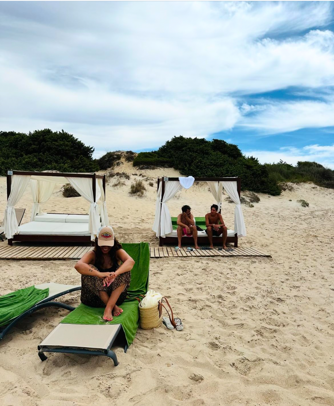 La familia está disfrutando unos días de relax en Cádiz.