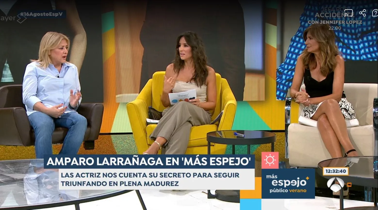 Amparo Larrañaga en 'Espejo público'.