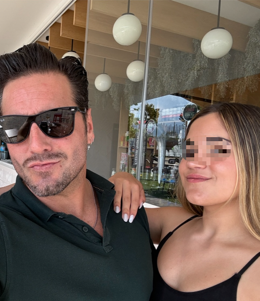 David Bustamante junto a su hija Daniela.