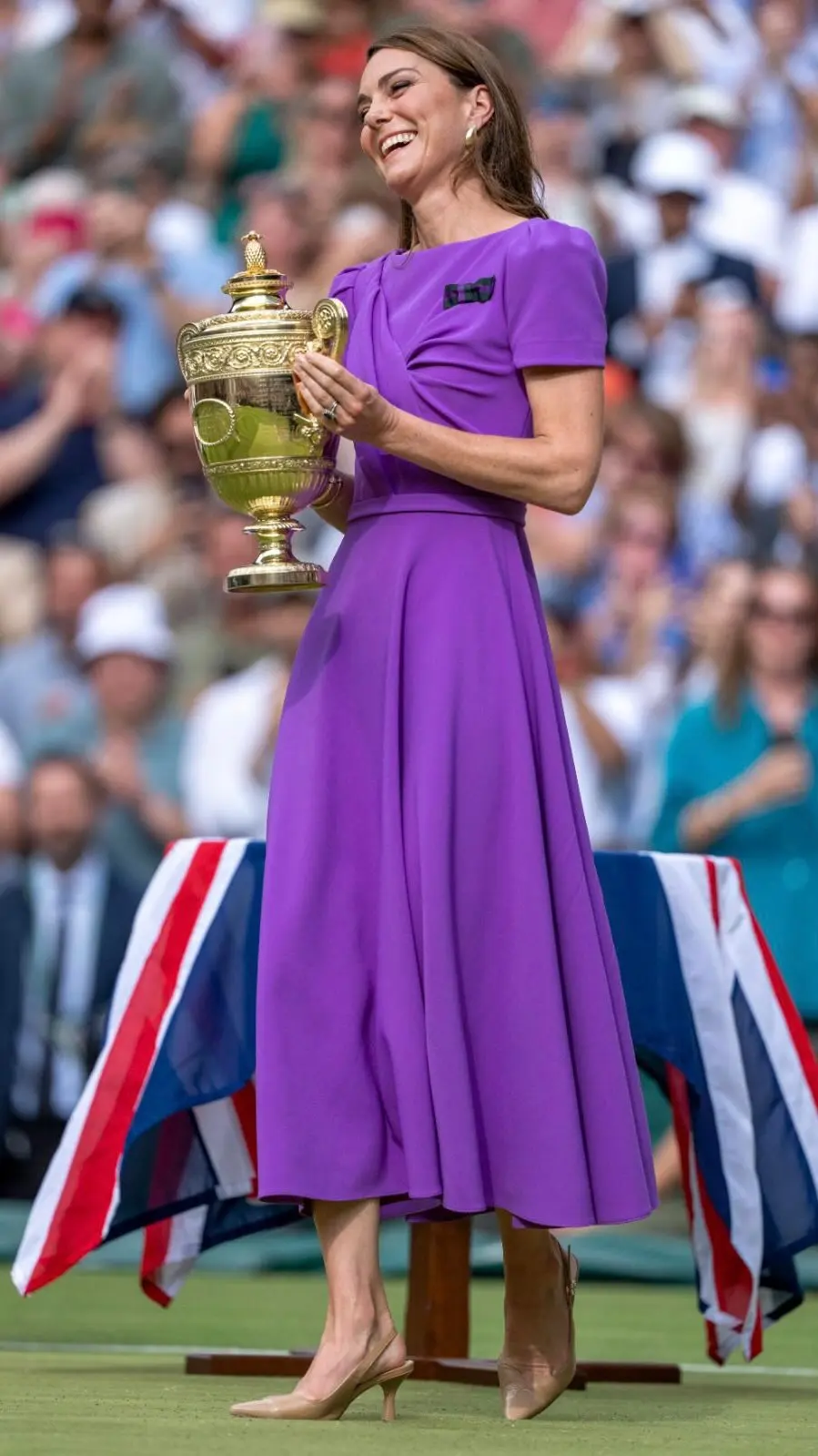 La princesa de Gales en la final de Wimbledon.