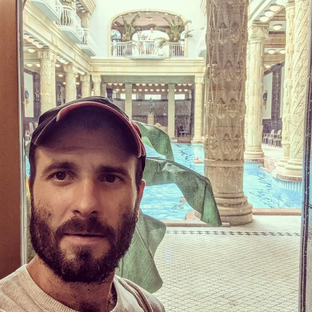 El actor durante su estancia en Budapest.