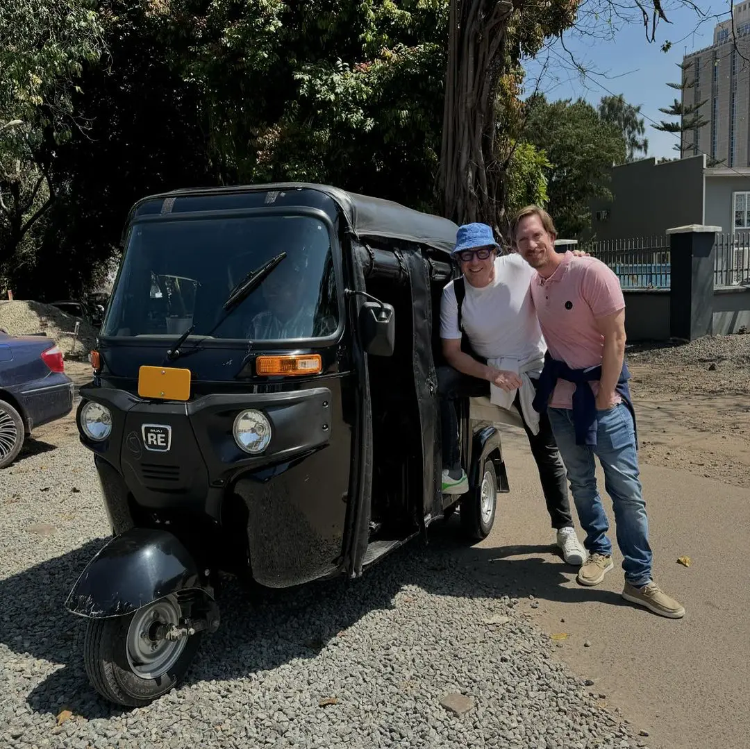 Jorge y Ken usaron este vehículo para desplazarse por la ciudad.