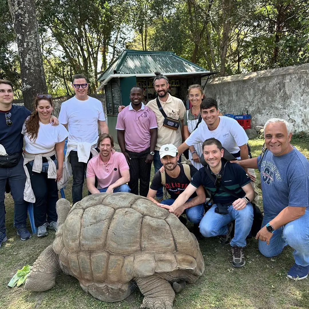 La pareja iba en viaje de grupo y han podido ver de cerca animales espectaculares.