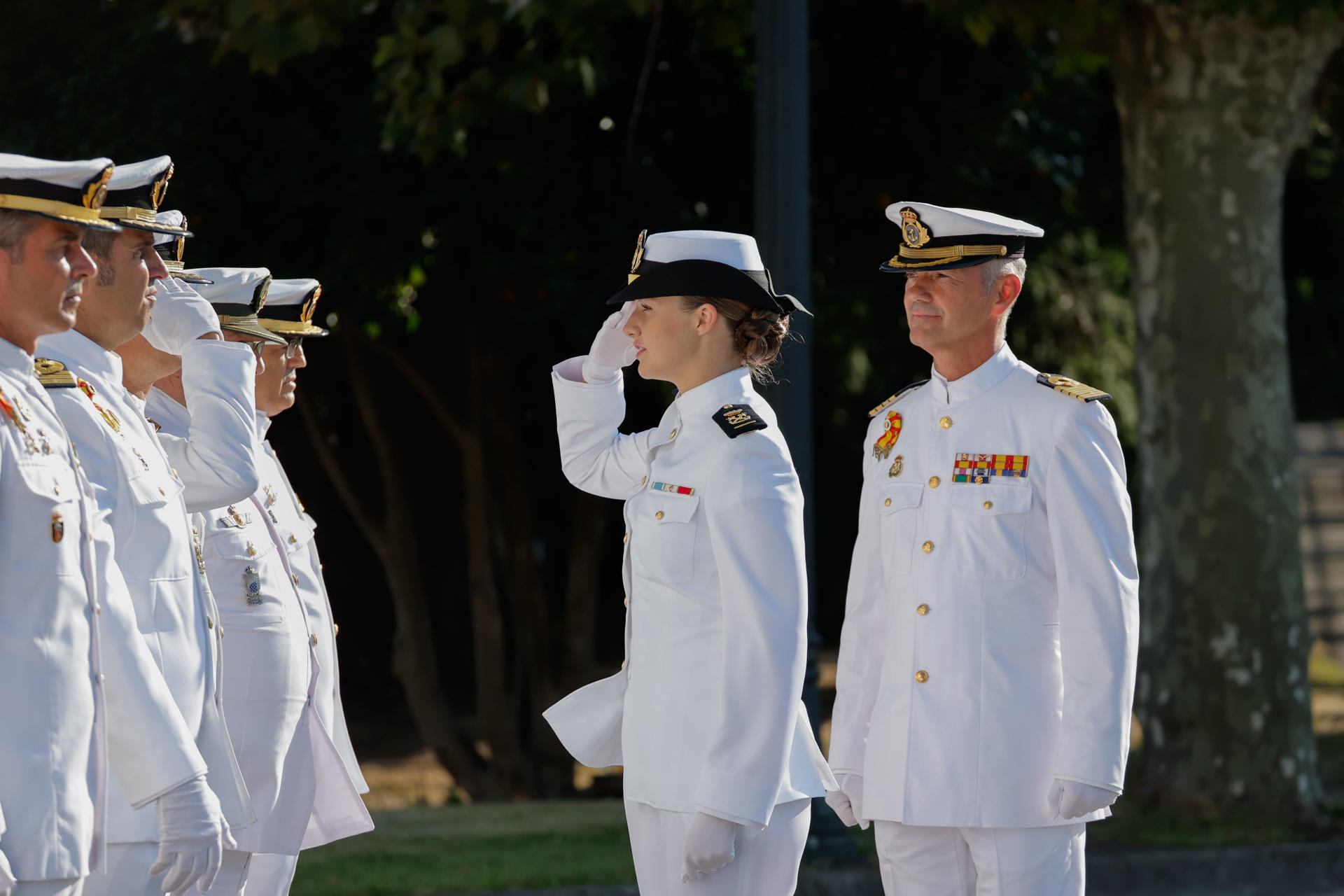 Leonor en la escuela naval marin