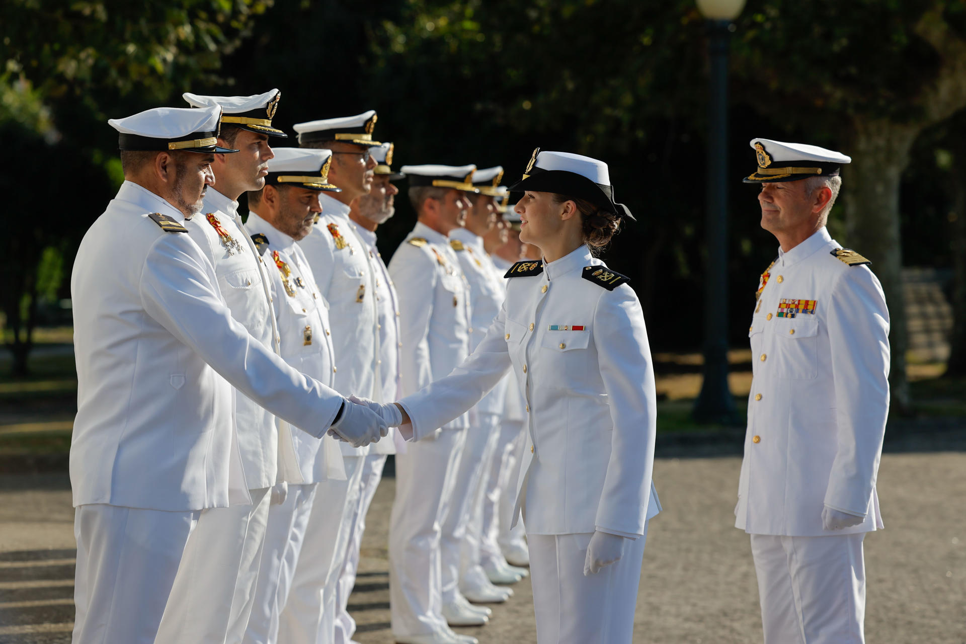 Leonor en la escuela naval marin