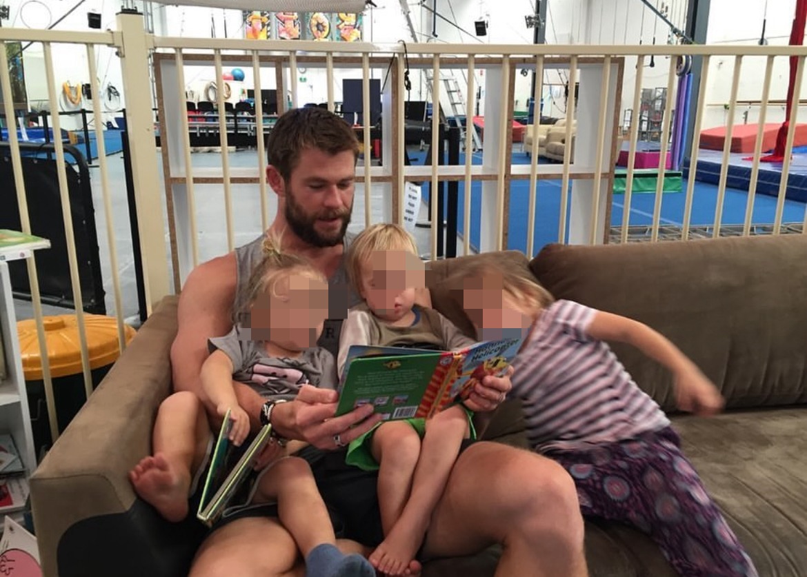 Chris Hemsworth presume de ser un padrazo.