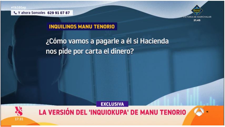 Los 'inquiokupas' de Manu Tenorio hablan para 'Y ahora, Sonsoles'.