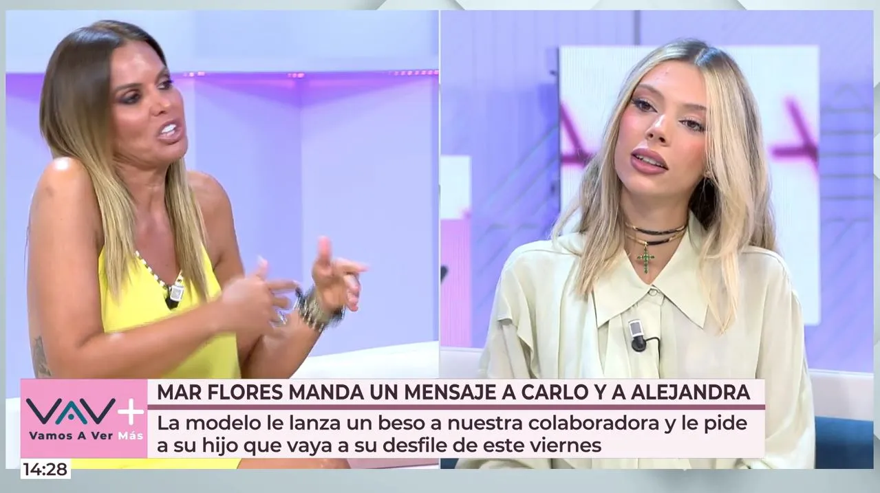 Alejandra Rubio y Marta López, enfrentadas en 'Vamos a ver'.