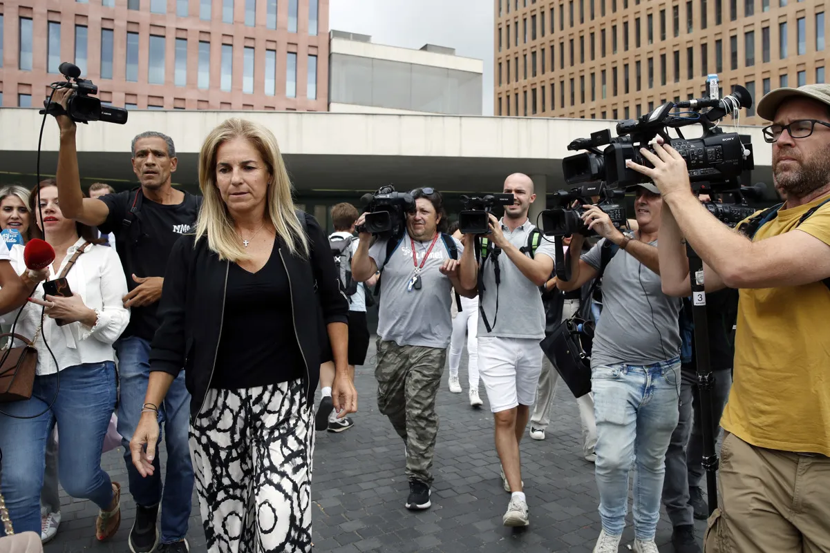 Arantxa Sánchez Vicario, en los juzgados de Barcelona.