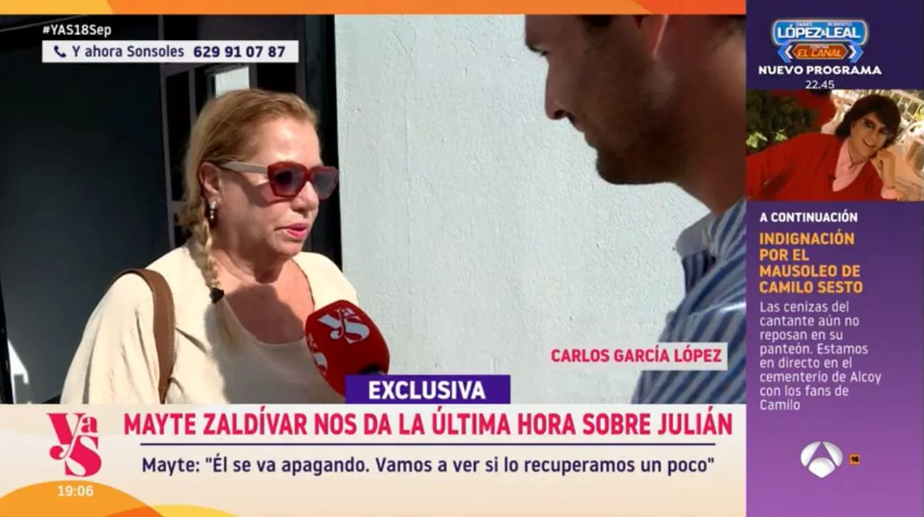 Mayte Zaldívar habla en 'Y ahora, Sonsoles'.