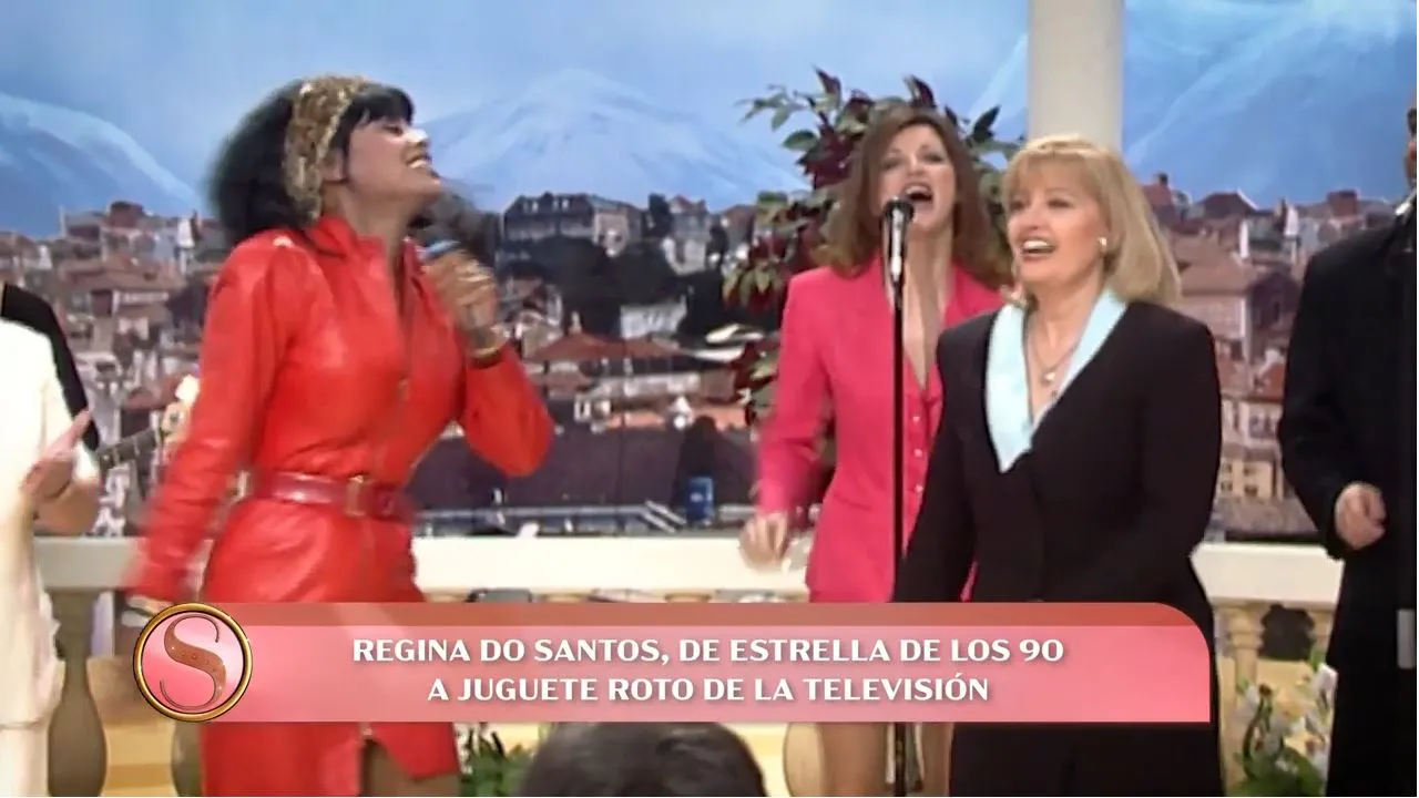 Regina do Santos con María Teresa Campos en 'Día a día'.