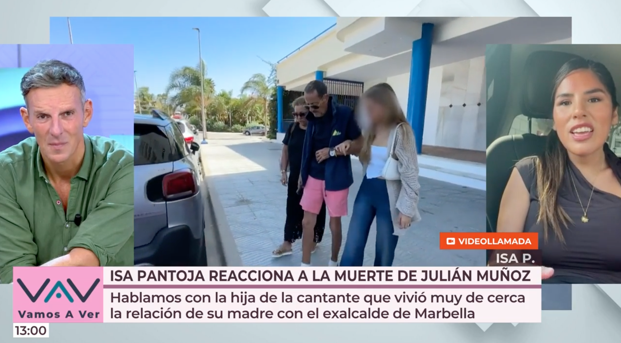 La joven ha dado en directo el pésame a toda la familia.