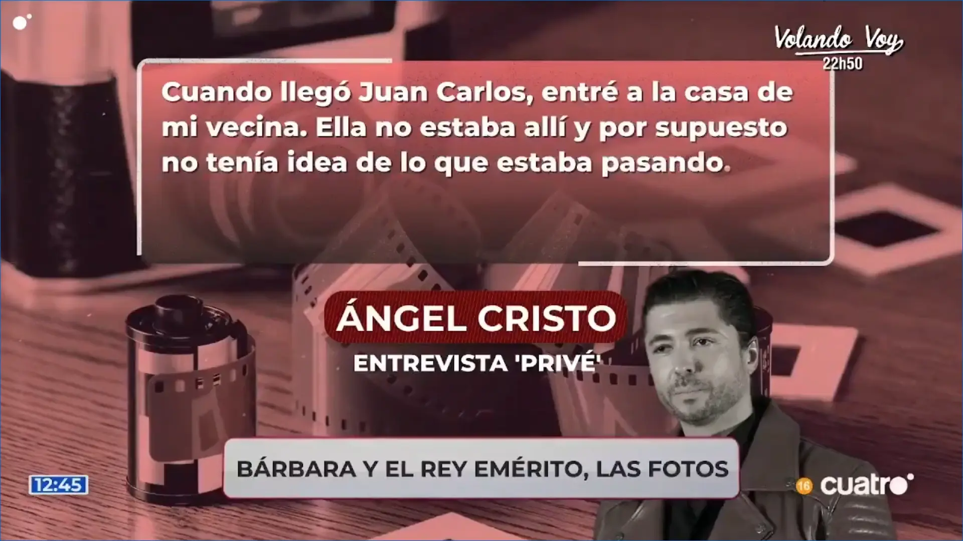 Ángel Cristo habla sobre Bárbara Rey y Juan Carlos.