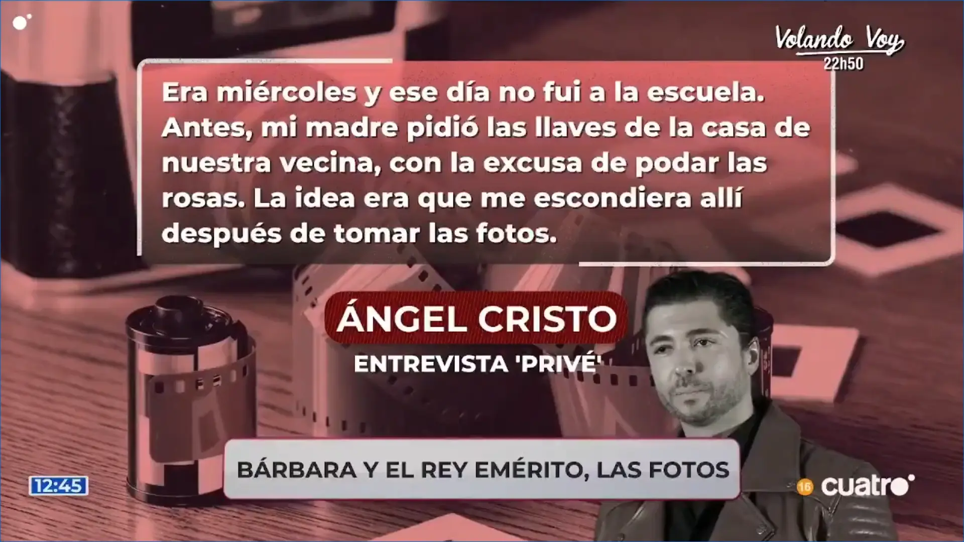 Ángel Cristo habla sobre Bárbara Rey y Juan Carlos.