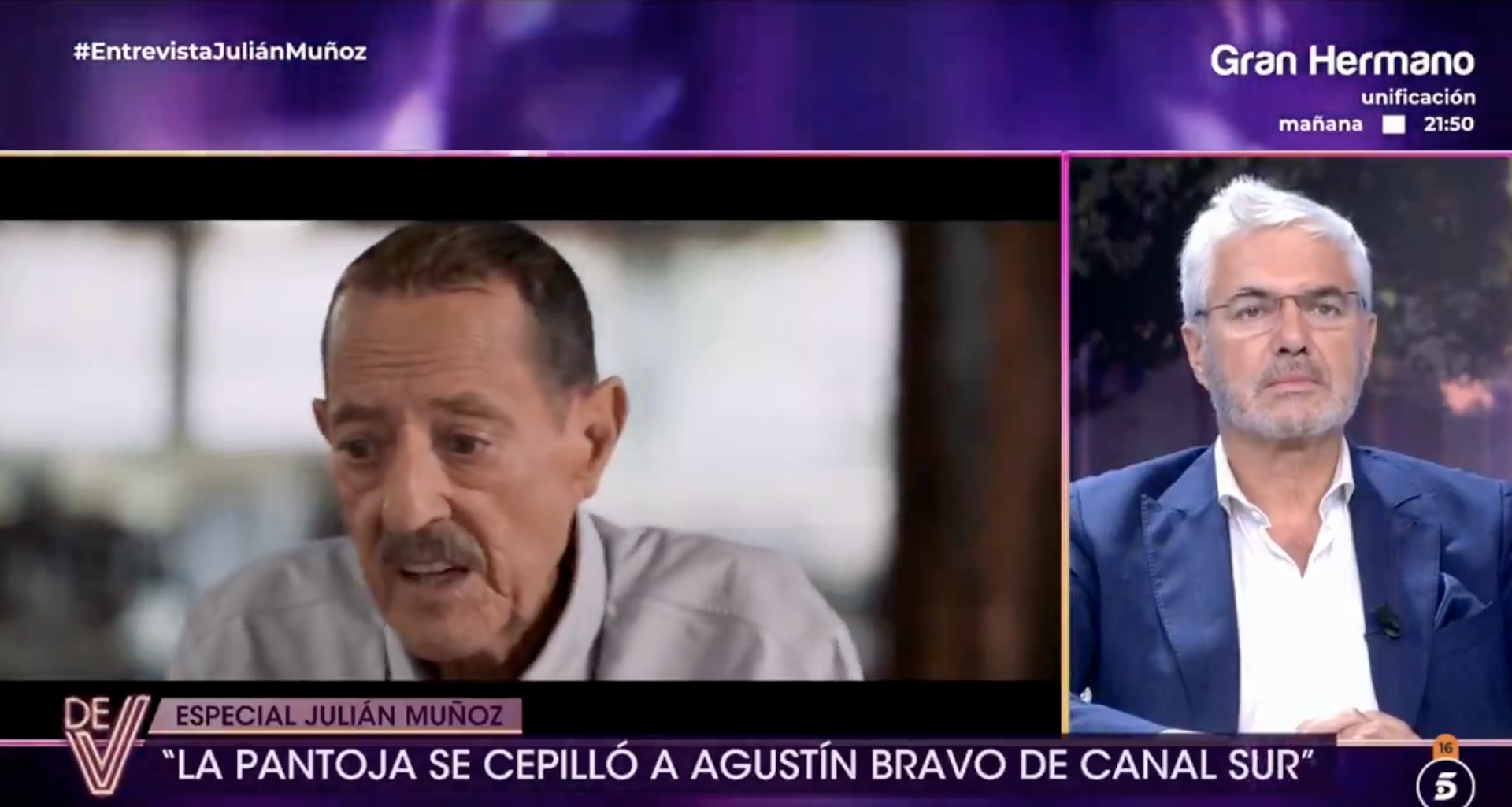 Agustín Bravo reaccionó a las declaraciones de Julián Muñoz en el plató de 'De Viernes'