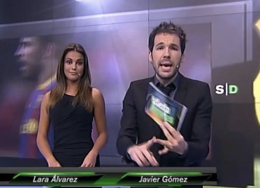 Lara como presentadora de 'La Sexta Deportes'.