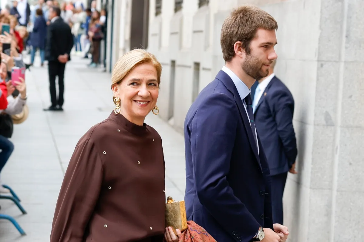 La infanta Cristina y Juan Urdangarin, su hijo mayor.