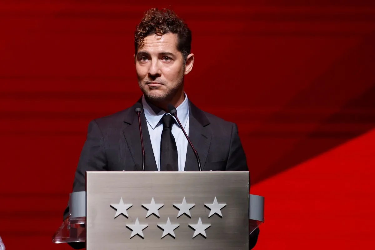 David Bisbal, durante su discurso de agradecimiento por el Premio de la Cultura de la CAM.