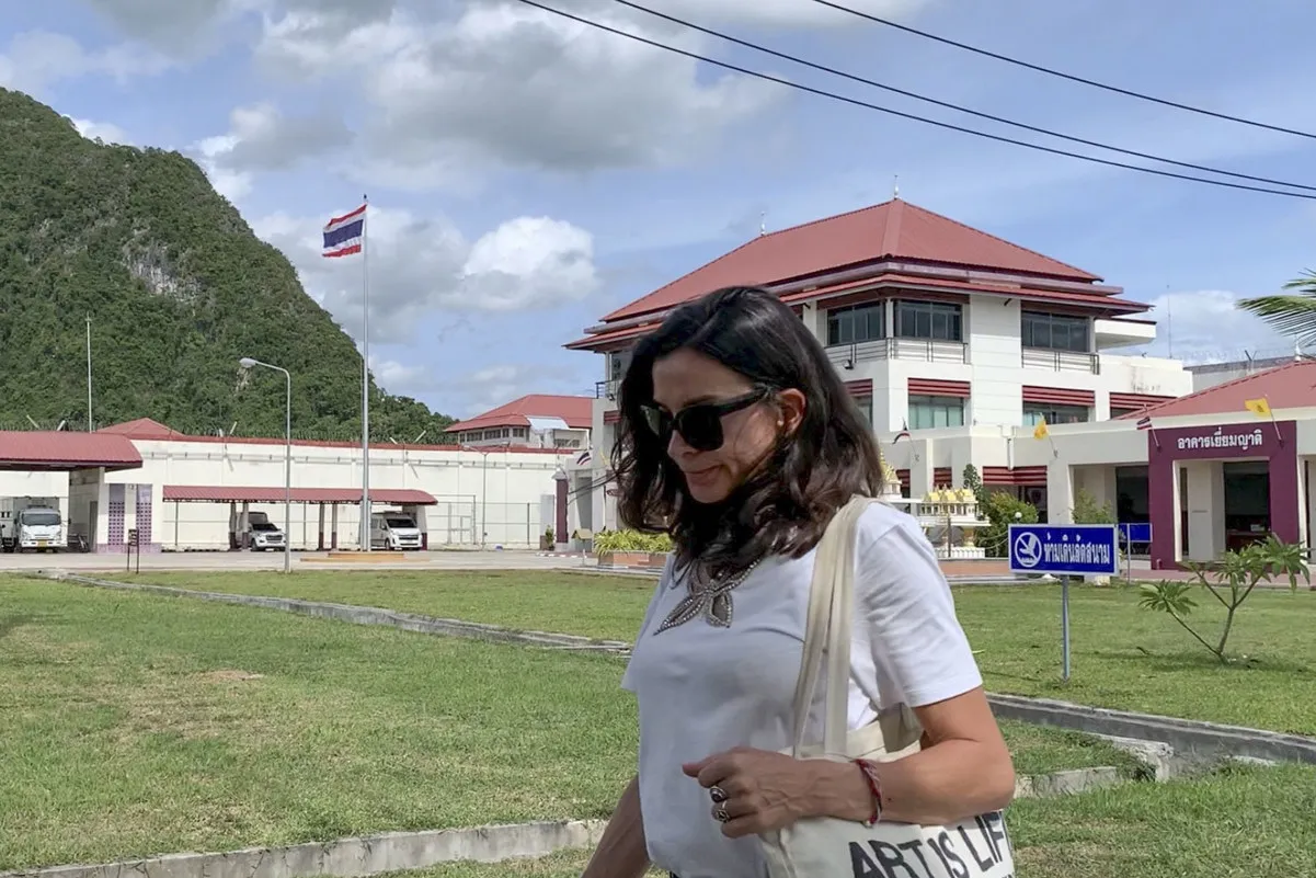 Silvia Bronchalo en la cárcel de Surat Thani.