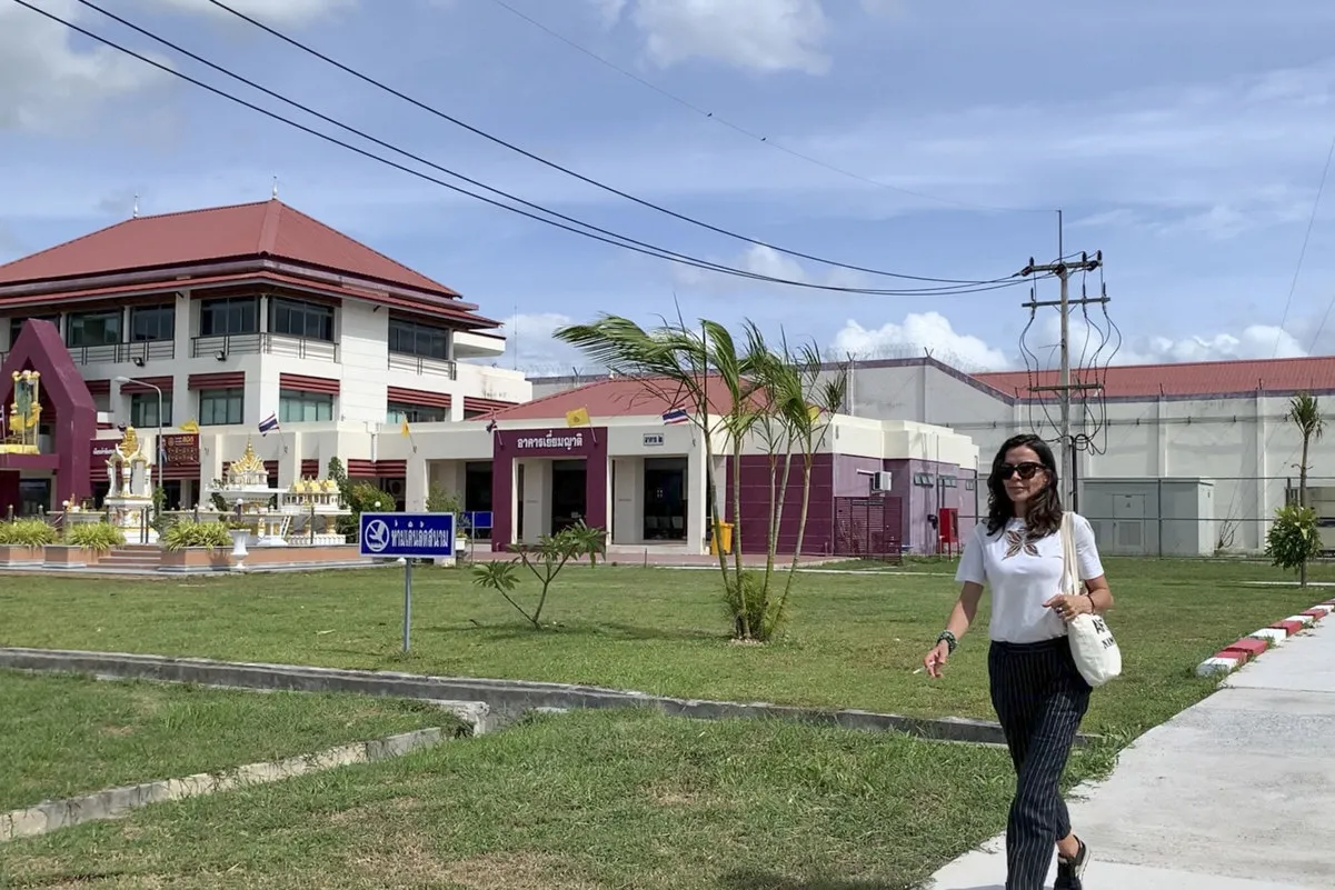 Silvia Bronchalo en la cárcel de Surat Thani.