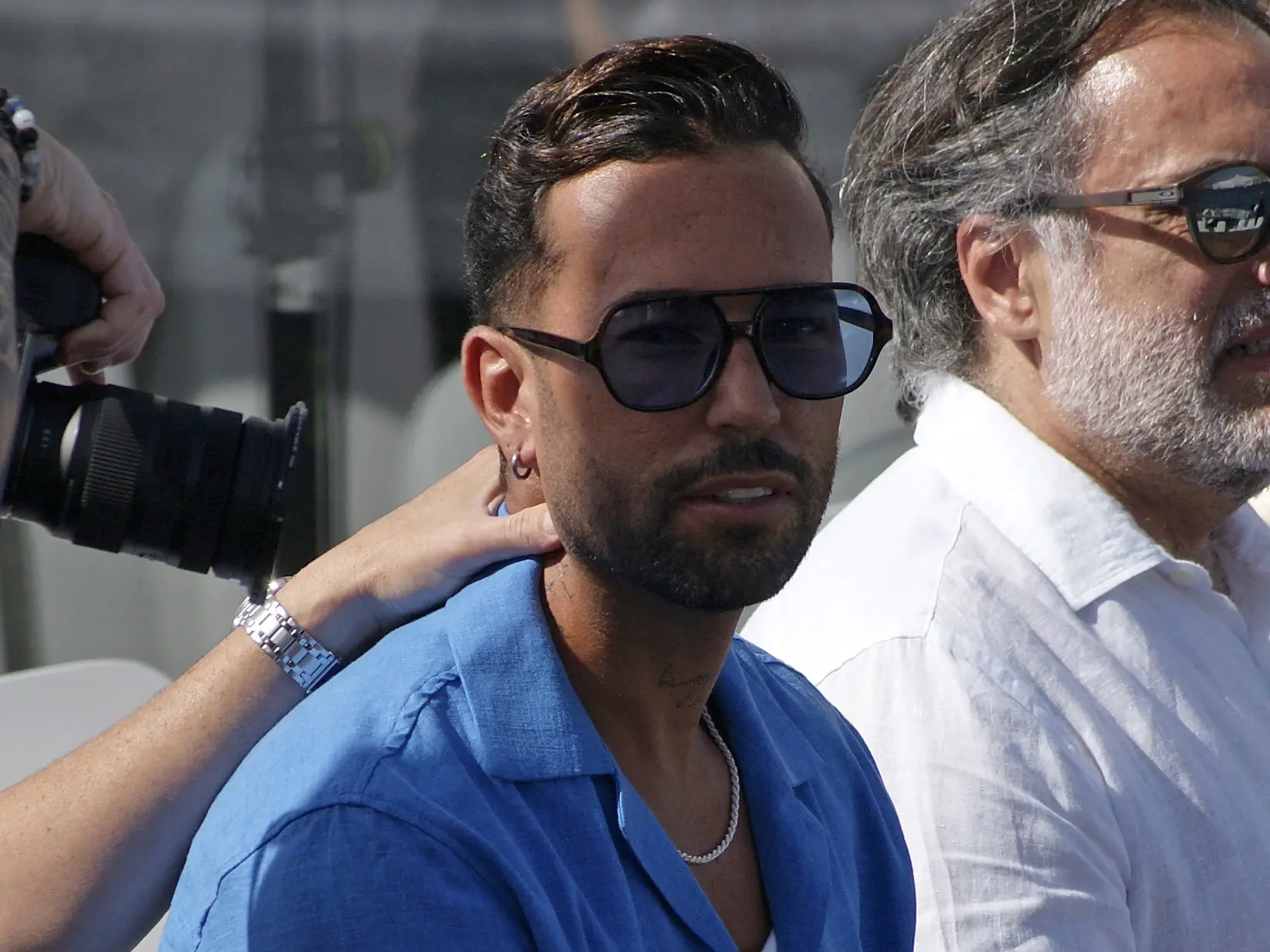 Omar Sánchez durante el desfile de Gran Canaria Moda Cálida.