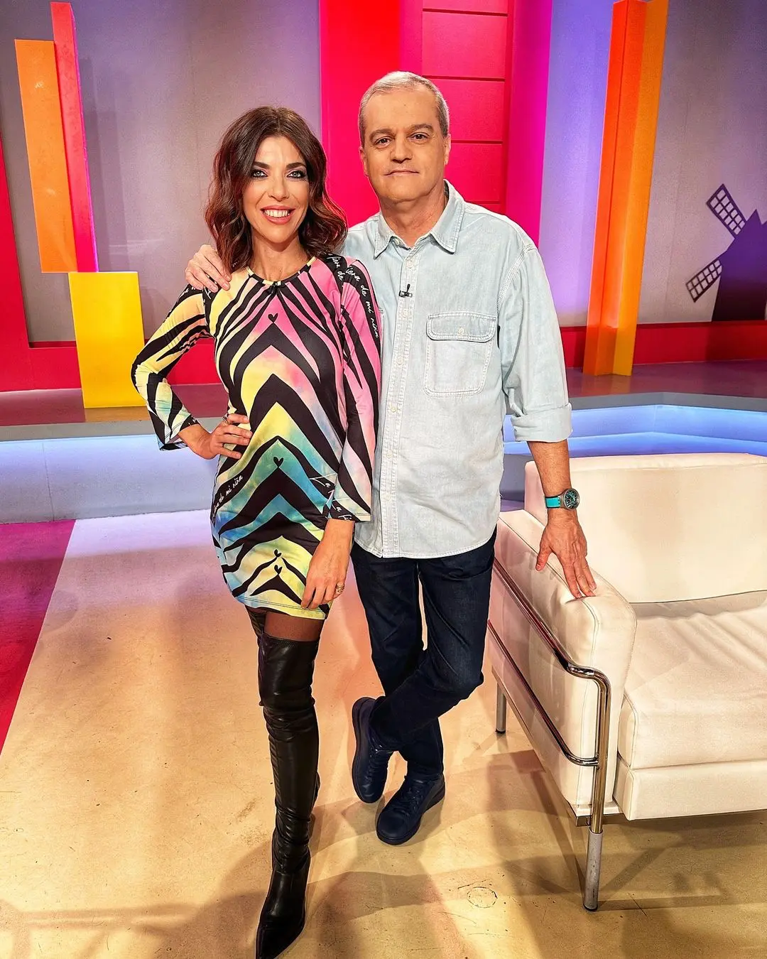 Gloria Santoro y Ramón, presentadores de 'En Compañía'.