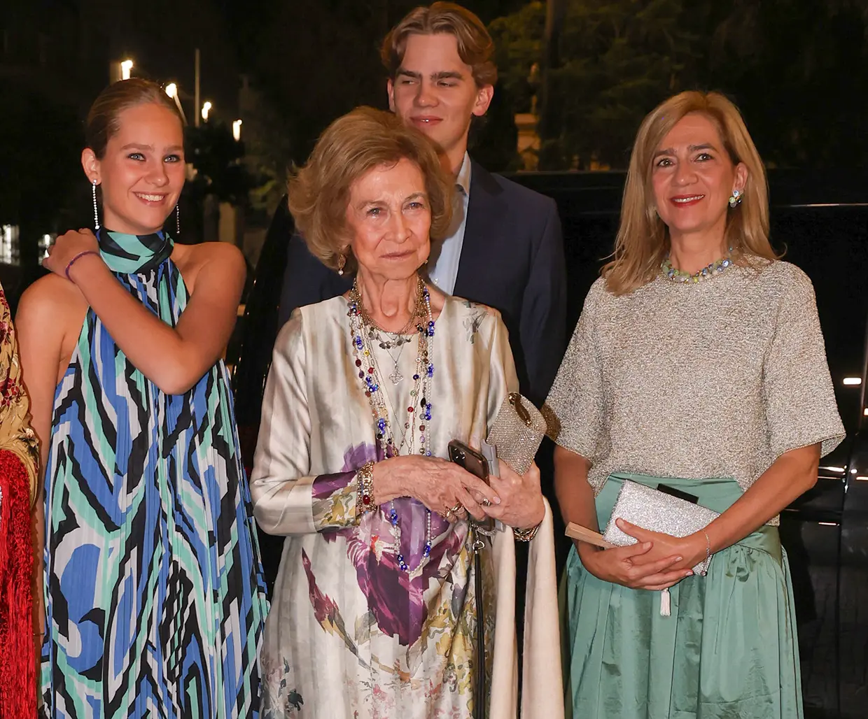 Irene Urdangarín, Reina Sofía, Infanta Cristina y MIguel Urdangarín.