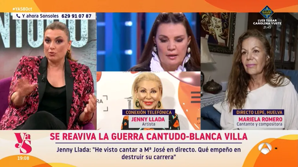 'Y ahora Sonsoles' trata el conflicto entre María José Cantudo y Blanca Villa