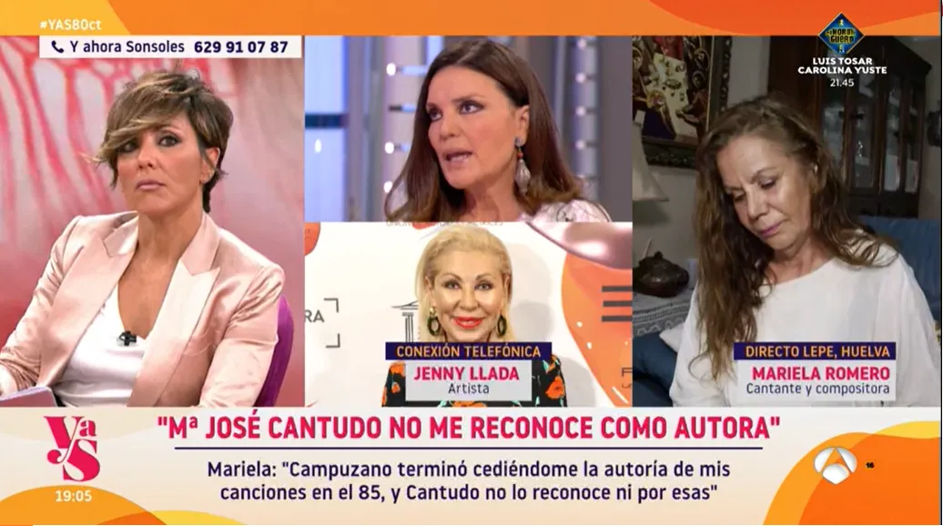 'Y ahora Sonsoles' trata el conflicto entre María José Cantudo y Blanca Villa