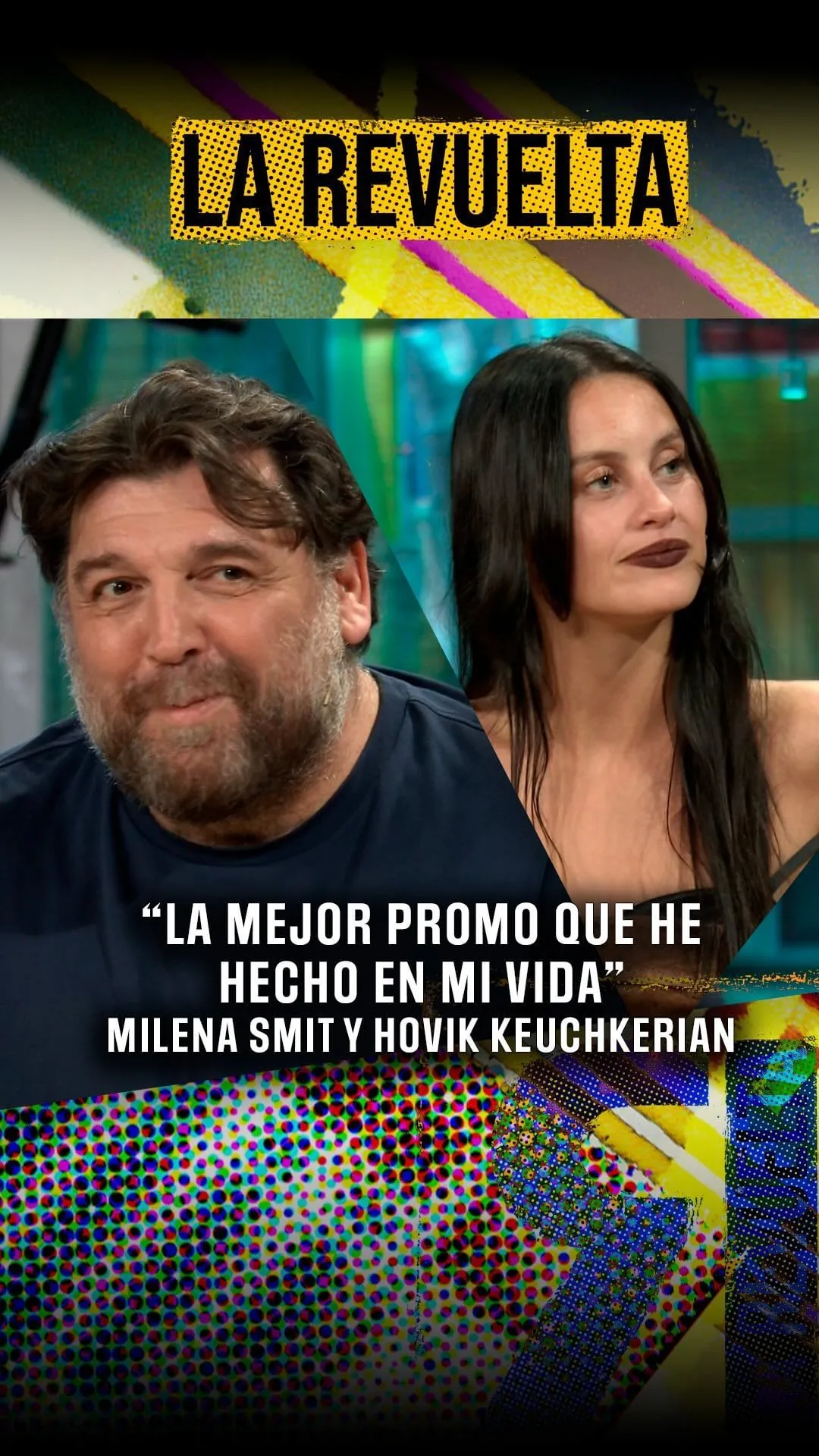 Hovik Keuchkerian y Milena Smit en La Revuelta