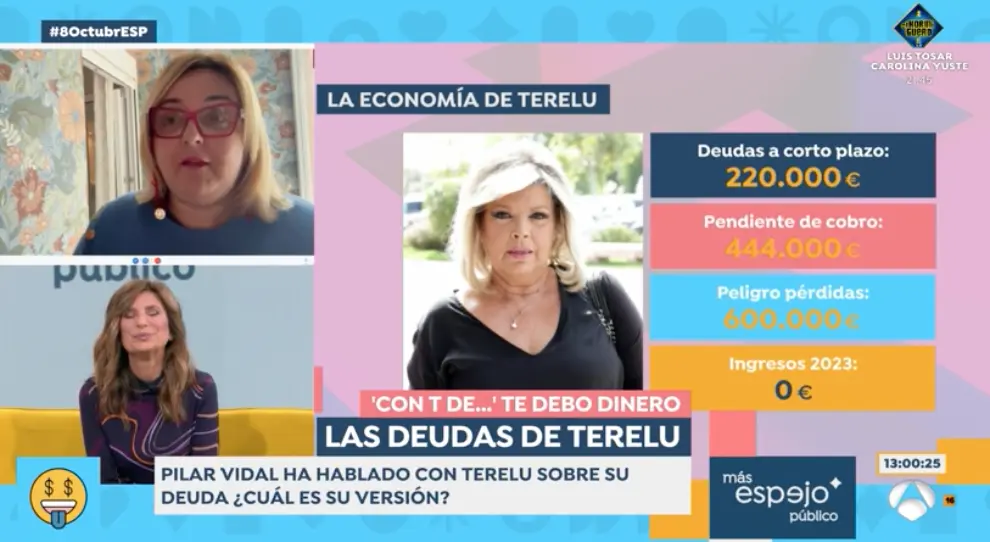 Pilar Vidal reclama más información sobre la sociedad para poder hacérselo llegar a Terelu Campos.