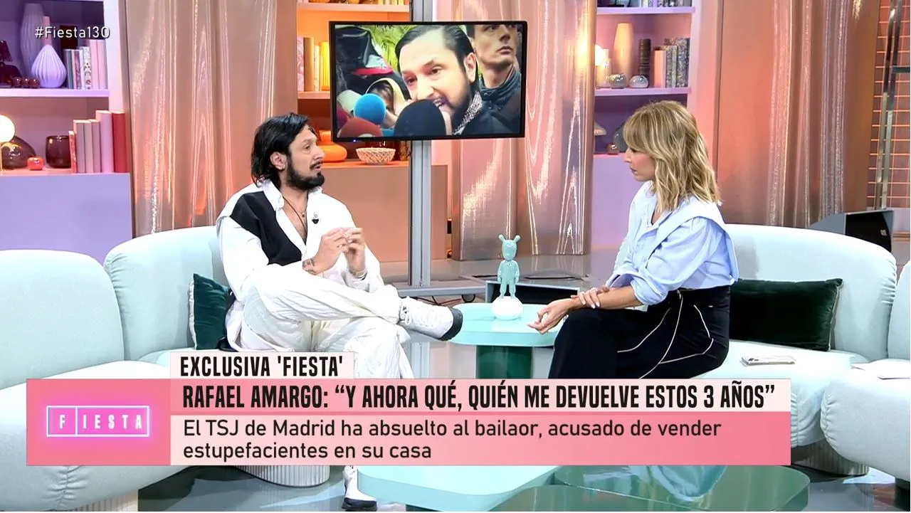 Rafael Amargo en el programa 'Fiesta'.