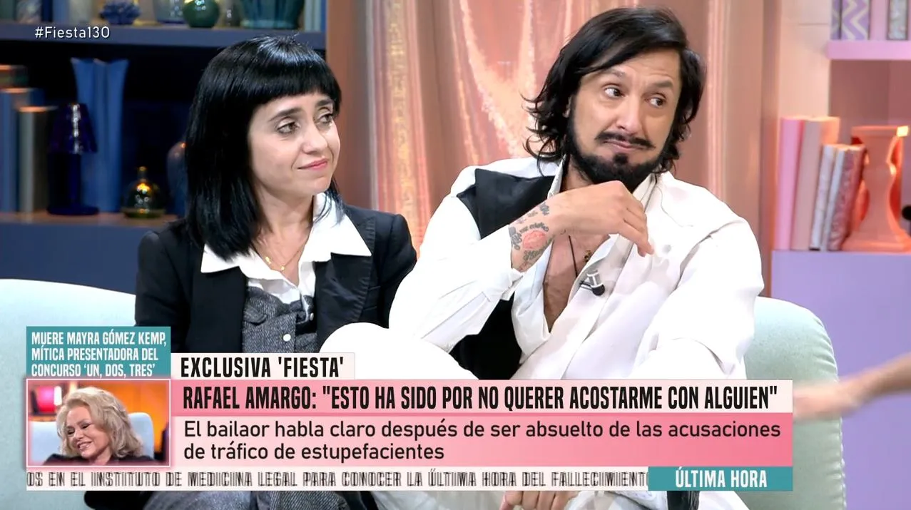 Rafael Amargo en el programa 'Fiesta'.