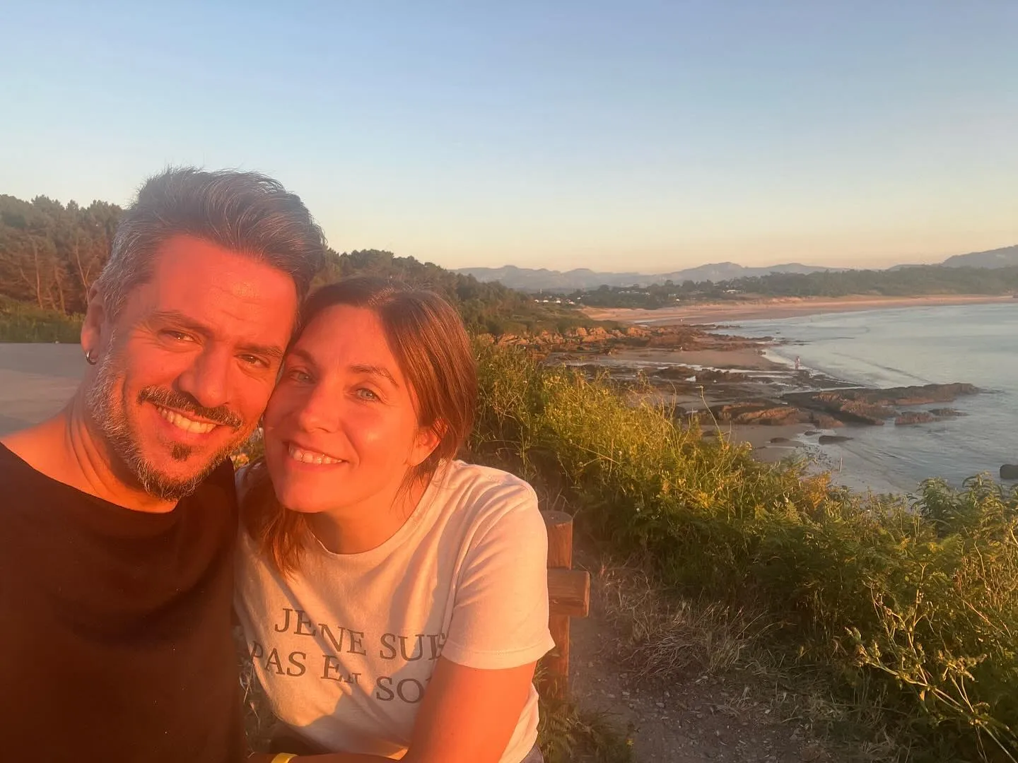 Leire Martínez y su novio, Miguel Sueiras.