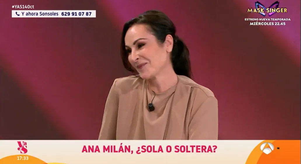 Ana Milán en el plató de Y ahora Sonsoles