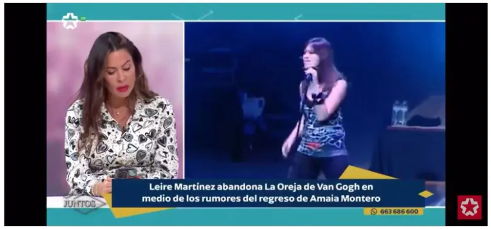 Primeras declaraciones de Leire Martínez tras su salida del grupo.