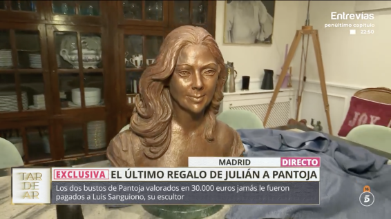 El busto de Isabel Pantoja. TardeAR