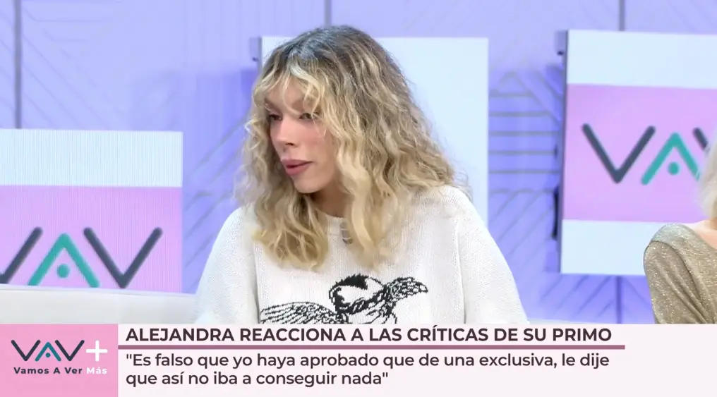 Alejandra no va a tolerar las mentiras sobre su abuela, María Teresa Campos, por parte de su primo.