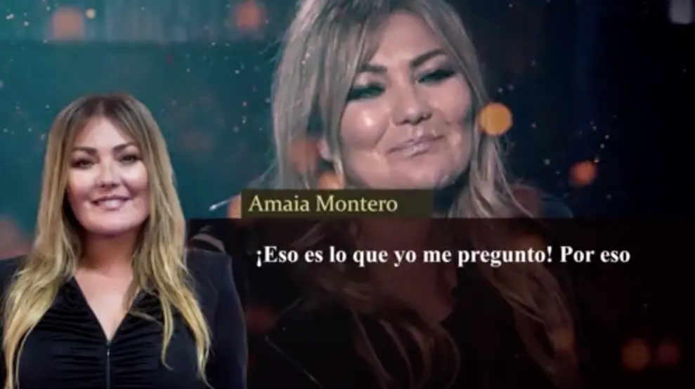 Imagen del programa de 'TardeAr' donde ha entrado por teléfono Amaia Montero.