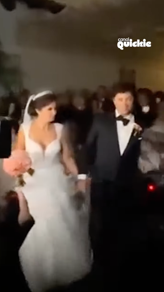 Durante la celebración se filtró un vídeo de los novios.