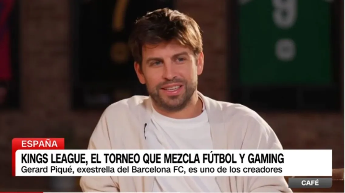 Piqué habla de Shakira en una entrevista con CNN.