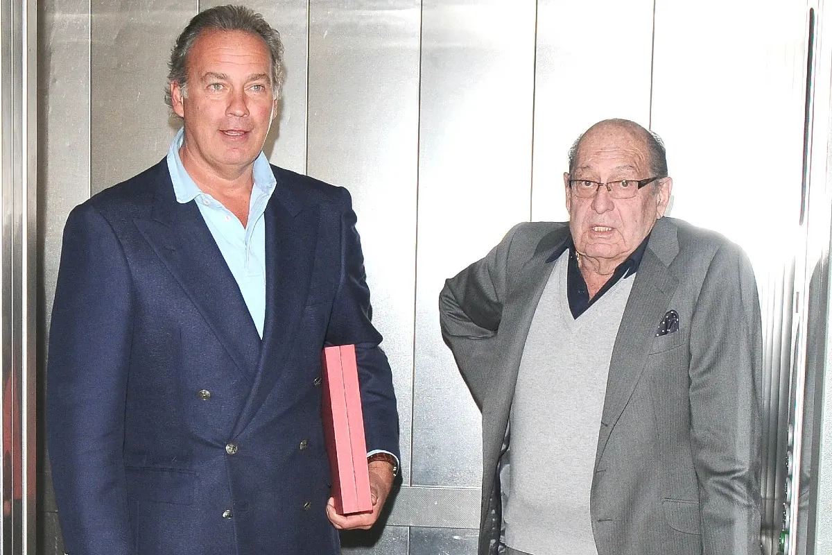 Bertín Osborne junto a su padre, Enrique Ortiz.