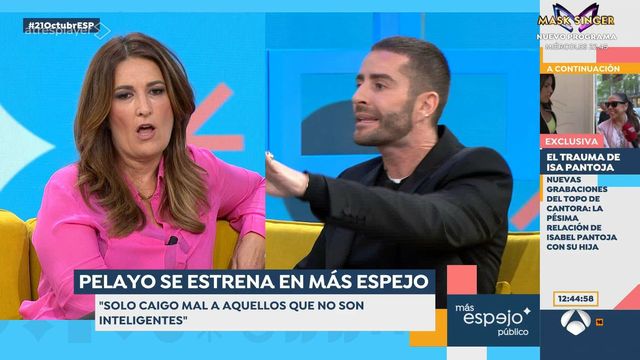 Laura Fa y Pelayo Díaz en el plató de 'Espejo Público'. ATRESMEDIA