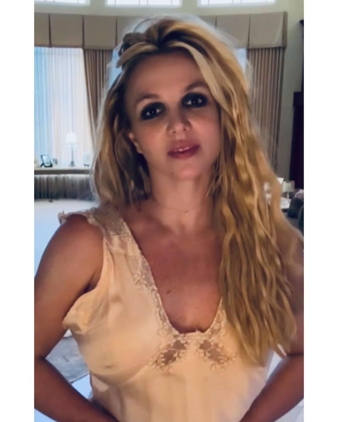 Britney Spears con el look de su boda.