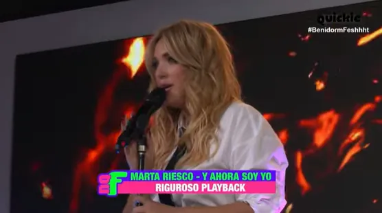 Marta Riesco y Víctor Sandoval presentan sus canciones para Eurovisión en 'NQF'